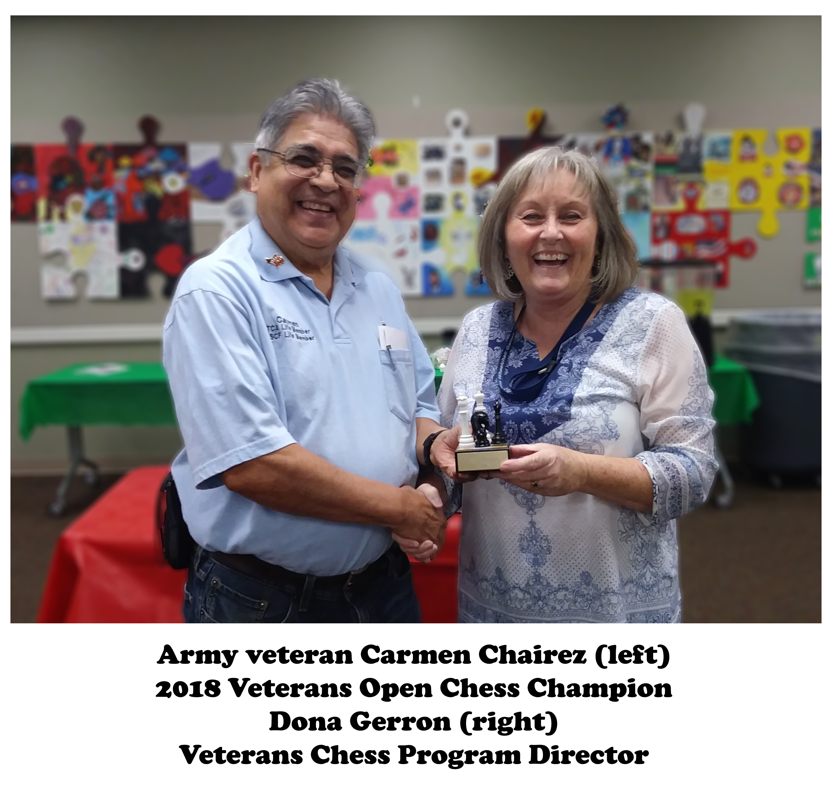 Army veteran Carmen Chairez won Top Veterans Open Championship Honors